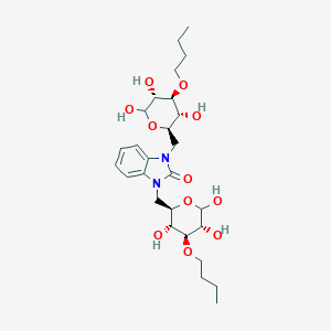 1,3-bis[[(2R,3R,4S,5R)-4-butoxy-3,5,6-trihydroxyoxan-2-yl]methyl]benzimidazol-2-one