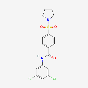 N-(3,5-dichlorophenyl)-4-(pyrrolidin-1-ylsulfonyl)benzamide