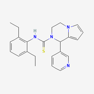 N-(2,6-diethylphenyl)-1-pyridin-3-yl-3,4-dihydro-1H-pyrrolo[1,2-a]pyrazine-2-carbothioamide