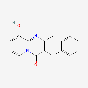 molecular formula C16H14N2O2 B2900658 3-benzyl-9-hydroxy-2-methyl-4H-pyrido[1,2-a]pyrimidin-4-one CAS No. 70381-49-6