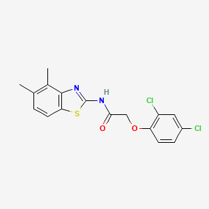 2-(2,4-dichlorophenoxy)-N-(4,5-dimethyl-1,3-benzothiazol-2-yl)acetamide