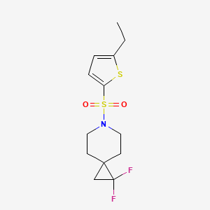 6-((5-Ethylthiophen-2-yl)sulfonyl)-1,1-difluoro-6-azaspiro[2.5]octane