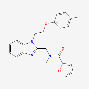 2-furyl-N-methyl-N-({1-[2-(4-methylphenoxy)ethyl]benzimidazol-2-yl}methyl)carb oxamide