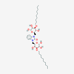 1,3-bis{[4-(decyloxy)-3,5,6-trihydroxytetrahydro-2H-pyran-2-yl]methyl}-1,3-dihydro-2H-benzimidazol-2-one