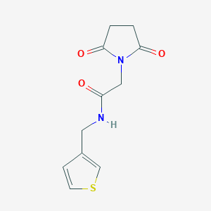 2-(2,5-dioxopyrrolidin-1-yl)-N-(thiophen-3-ylmethyl)acetamide