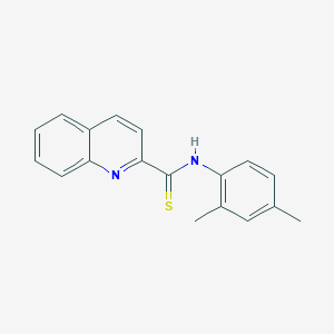 molecular formula C18H16N2S B2900682 N-(2,4-dimethylphenyl)quinoline-2-carbothioamide CAS No. 431067-94-6