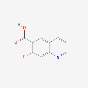 molecular formula C10H6FNO2 B2900686 7-Fluoroquinoline-6-carboxylic acid CAS No. 1061650-21-2