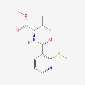 molecular formula C13H18N2O3S B2900692 methyl (2S)-3-methyl-2-{[2-(methylsulfanyl)pyridin-3-yl]formamido}butanoate CAS No. 1192777-36-8