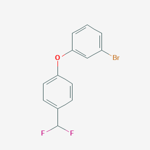 molecular formula C13H9BrF2O B2900693 1-Bromo-3-[4-(difluoromethyl)phenoxy]benzene CAS No. 2248389-59-3