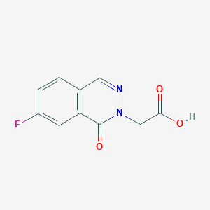 molecular formula C10H7FN2O3 B2900696 2-(7-Fluoro-1-oxo-1,2-dihydrophthalazin-2-yl)acetic acid CAS No. 2059999-46-9