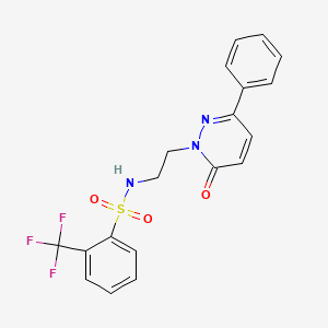 N-(2-(6-oxo-3-phenylpyridazin-1(6H)-yl)ethyl)-2-(trifluoromethyl)benzenesulfonamide