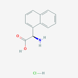 molecular formula C12H12ClNO2 B2900704 (R)-2-Amino-2-(naphthalen-1-yl)acetic acid hydrochloride CAS No. 1192350-47-2