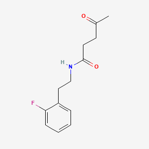 molecular formula C13H16FNO2 B2900708 N-[2-(2-fluorophenyl)ethyl]-4-oxopentanamide CAS No. 361464-87-1