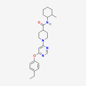 1-[6-(4-ethylphenoxy)pyrimidin-4-yl]-N-(2-methylcyclohexyl)piperidine-4-carboxamide