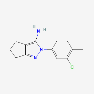 2-(3-chloro-4-methylphenyl)-2H,4H,5H,6H-cyclopenta[c]pyrazol-3-amine