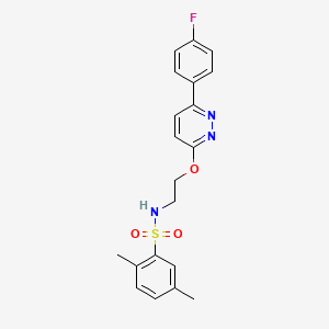 N-(2-((6-(4-fluorophenyl)pyridazin-3-yl)oxy)ethyl)-2,5-dimethylbenzenesulfonamide