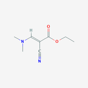 molecular formula C8H12N2O2 B2900753 Ethyl 2-cyano-3-(dimethylamino)acrylate CAS No. 16849-87-9; 57338-21-3