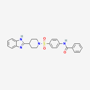 N-(4-((4-(1H-benzo[d]imidazol-2-yl)piperidin-1-yl)sulfonyl)phenyl)benzamide