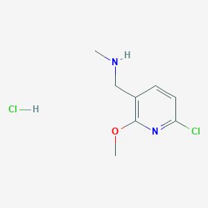 1-(6-Chloro-2-methoxypyridin-3-yl)-N-methylmethanamine;hydrochloride