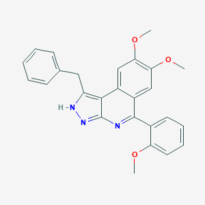 molecular formula C26H23N3O3 B290076 1-benzyl-7,8-dimethoxy-5-(2-methoxyphenyl)-3H-pyrazolo[3,4-c]isoquinoline 