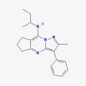 N-(sec-butyl)-2-methyl-3-phenyl-6,7-dihydro-5H-cyclopenta[d]pyrazolo[1,5-a]pyrimidin-8-amine