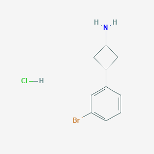 (1r,3r)-3-(3-Bromophenyl)cyclobutan-1-amine hydrochloride