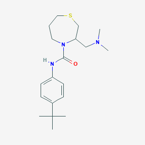 N-(4-(tert-butyl)phenyl)-3-((dimethylamino)methyl)-1,4-thiazepane-4-carboxamide