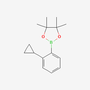 2-(2-Cyclopropylphenyl)-4,4,5,5-tetramethyl-1,3,2-dioxaborolane