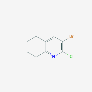 molecular formula C9H9BrClN B2900798 3-Bromo-2-chloro-5,6,7,8-tetrahydroquinoline CAS No. 1330751-32-0