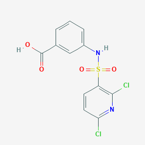 molecular formula C12H8Cl2N2O4S B2900814 3-(2,6-Dichloropyridine-3-sulfonamido)benzoic acid CAS No. 1259149-56-8