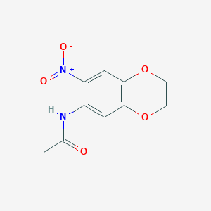 molecular formula C10H10N2O5 B2900826 N-(7-Nitro-2,3-dihydro-1,4-benzodioxin-6-yl)acetamide CAS No. 63546-22-5