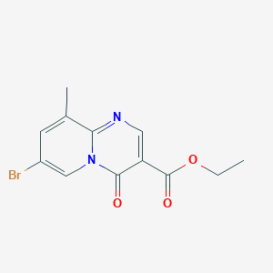 molecular formula C12H11BrN2O3 B2900828 Ethyl 7-bromo-9-methyl-4-oxo-4H-pyrido[1,2-a]pyrimidine-3-carboxylate CAS No. 1820685-82-2