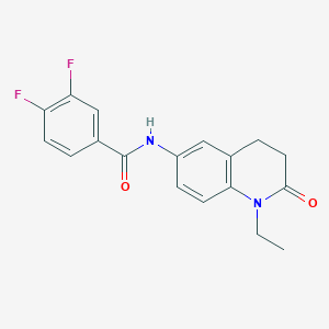 N-(1-ethyl-2-oxo-1,2,3,4-tetrahydroquinolin-6-yl)-3,4-difluorobenzamide