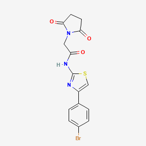 N-(4-(4-bromophenyl)thiazol-2-yl)-2-(2,5-dioxopyrrolidin-1-yl)acetamide