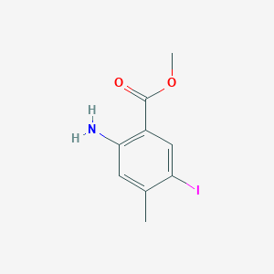 molecular formula C9H10INO2 B2900860 Methyl 2-amino-4-methyl-5-iodobenzoate CAS No. 1464091-62-0