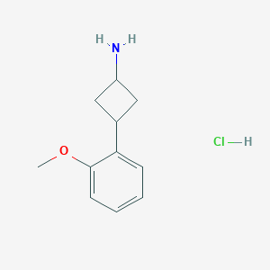 molecular formula C11H16ClNO B2900862 3-(2-Methoxyphenyl)cyclobutan-1-amine hydrochloride CAS No. 2305151-95-3