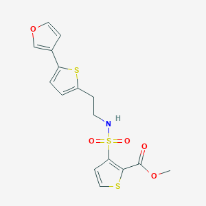 methyl 3-(N-(2-(5-(furan-3-yl)thiophen-2-yl)ethyl)sulfamoyl)thiophene-2-carboxylate