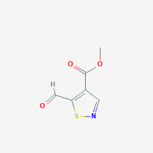 molecular formula C6H5NO3S B2900882 Methyl 5-formyl-1,2-thiazole-4-carboxylate CAS No. 2248276-15-3