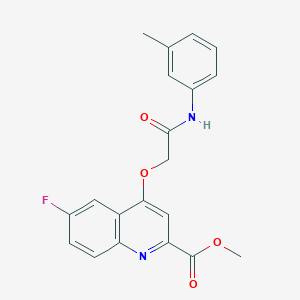 Methyl 6-fluoro-4-(2-oxo-2-(m-tolylamino)ethoxy)quinoline-2-carboxylate