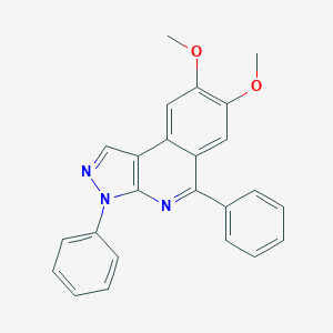 molecular formula C24H19N3O2 B290090 7,8-dimethoxy-3,5-diphenyl-3H-pyrazolo[3,4-c]isoquinoline 