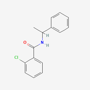 molecular formula C15H14ClNO B2900915 2-chloro-N-(1-phenylethyl)benzamide CAS No. 299954-52-2