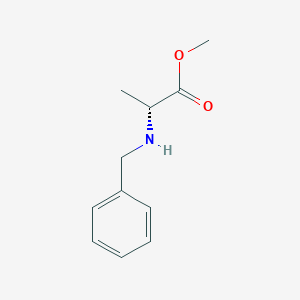 molecular formula C11H15NO2 B2900918 (R)-methyl 2-(benzylamino)propanoate CAS No. 120571-58-6; 95071-12-8