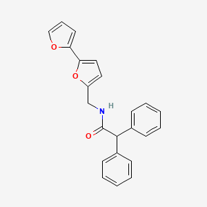 molecular formula C23H19NO3 B2900925 N-({[2,2'-bifuran]-5-yl}methyl)-2,2-diphenylacetamide CAS No. 2097864-39-4