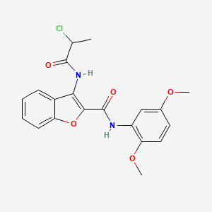3-(2-chloropropanamido)-N-(2,5-dimethoxyphenyl)benzofuran-2-carboxamide