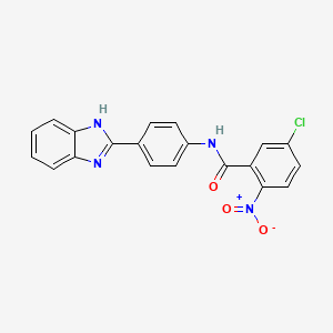 N-[4-(1H-benzimidazol-2-yl)phenyl]-5-chloro-2-nitrobenzamide