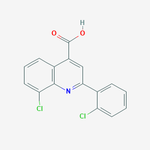 8-Chloro-2-(2-chlorophenyl)quinoline-4-carboxylic acid