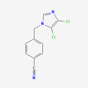 molecular formula C11H7Cl2N3 B2900964 4-[(4,5-dichloro-1H-imidazol-1-yl)methyl]benzonitrile CAS No. 649664-43-7