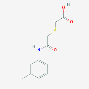 molecular formula C11H13NO3S B2900970 ({2-[(3-Methylphenyl)amino]-2-oxoethyl}thio)acetic acid CAS No. 436087-50-2