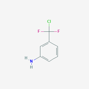 molecular formula C7H6ClF2N B2900975 3-[Chloro(difluoro)methyl]aniline CAS No. 35199-72-5