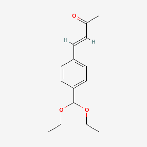 molecular formula C15H20O3 B2900976 (E)-4-[4-(diethoxymethyl)phenyl]-3-buten-2-one CAS No. 303995-49-5